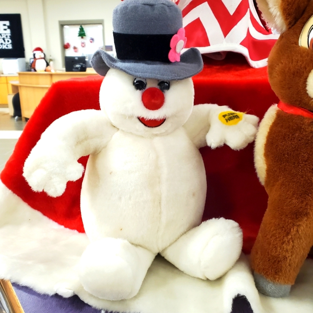 Gemmy Vintage 90's Frosty the Snowman ⛄️ Musical Song Plush
